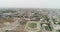 Drone flight at dawn over the old city in Bukhara