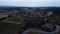 Drone flight in Monteriggioni, Tuscany, Sunset drone flight over the medieval village with views of the famous city