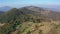 Drone flight over an autumn mountain