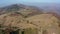 Drone flight over an autumn mountain