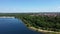 Drone flight over Lake 