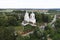 Drone flight view of the Church Of The Transfiguration, Spas-Prognanye village