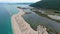 Drone flights over the marshy shallow waters off the coast of Lefkada, Greece