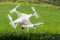Drone Flying and Gathering Data Over Country Farmland