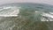 Drone Flying Over Ocean Waves Northern California Backing Towards Shore