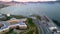 Drone Flyover of Costera Avenue and Acapulco Maritime Terminal