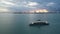 Drone footage captures the iconic Penang ferry in motion