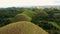 Drone footage over the Chocolate Hills of Bohol, Philippines