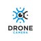 Drone form logo vector