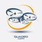 Drone icon, quadrocopter