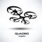 Drone icon, quadrocopter