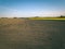 drone image. aerial view of rural area with cultivated fields of