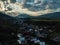 drone image. aerial view of rural mountain area in Slovakia, villages of Zuberec and Habovka from above