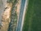 drone image. aerial view of transport roundabout on highway - vi