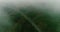 drone landscape view misty countryside nature