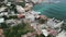 Drone landscape view over Batroun coastal city in Lebanon