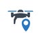 Drone location map icon