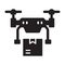 Drone logistics, copter, logistics, shipping fully editable vector icon