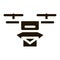 Drone Mail Delivery Postal Transportation Company Icon Vector Illustration
