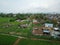 Drone Malay rural village with cow farm.