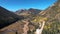 Drone Million Dollar Highway Road Aerial Colorado Remote Landscape.