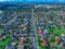 Drone panorama Aerial view of Melbournes north suburbs
