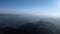 Drone panorama from Mount Baldy, aerial footage of San Gabriel Mountains