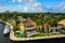Drone photo Fort Lauderdale FL luxury mansion homes