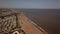 Drone photo ingoldmells beach holiday resort English coast line summer