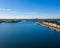 Drone photo over Stockholm