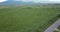drone photography,aerial view of orchards in resen, prespa, macedonia