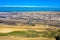 Drone photography, Garzweiler mine for mining lignite or brown coal, located in the German state of North-Rhine Westphalia.