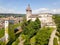 Drone photography of the medieval castle Munot, Switzerland