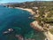 Drone picture over the Costa Brava coastal