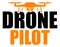 Drone Pilot Icon in orange