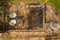 Drone point of view of burned down house