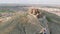 Drone point of view Castle of La Muela in Consuegra