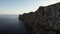 Drone point of view to The Formentor Lighthouse