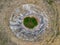 Drone poiny of view. Aerial view of abstract photography. Landscape with beautiful textures in the background. Sao Miguel island A