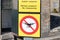 Drone prohibition sign