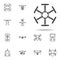 drone propellers icon. Drones icons universal set for web and mobile