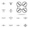 drone propellers icon. Drones icons universal set for web and mobile