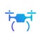 drone quad copter icon vector illustration isolated on white background