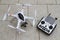 Drone quadcopter with transmitter