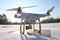 Drone quadrocopter with camera.