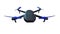 Drone quadrocopter with camera for aerial photography isolated, computer generated. 3d rendering modern technology