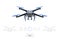 Drone quadrocopter logo