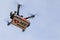 Drone quadrocopter transporting box with AED