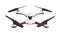 Drone, quadrocopter on white