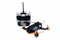 Drone racing FPV quadrotors black color and radio control